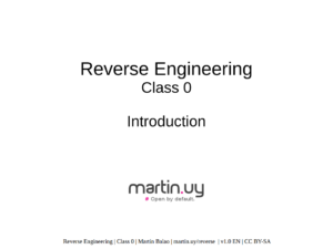 Reverse Engineering open course v1.0 – martin.uy